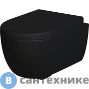 Унитаз подвесной Ambassador Abner 103T20201R (545*360*330) матовый чёрный, безободковый, без сиденья