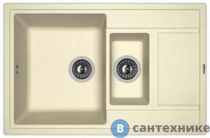 картинка Кухонная мойка FLORENTINA Липси 780К, шампань FS (20.250.D0780.202)