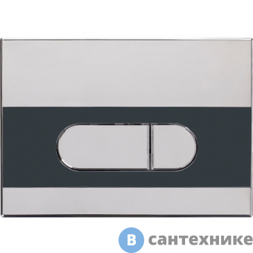 картинка Панель смыва Koller Pool Orion хром глянец чёрная к Dune 1200SL (KP-224-002)