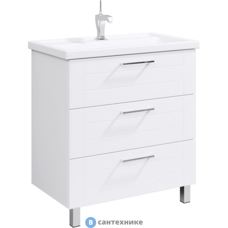 Тумба под раковину Aqwella MANCHESTER 81 MAN01083 (напольная, белый)