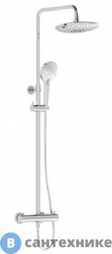 картинка Душевая стойка Vitra A47205 Aquaheat Bliss 240 2F, хром