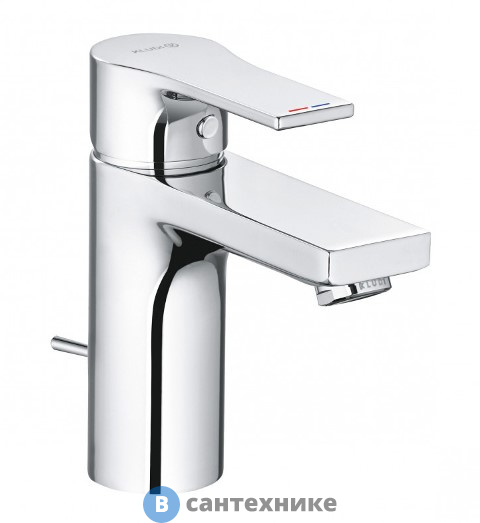 Смеситель Kludi 482900565 ZENTA SL однорычажный для раковины 100, донный клапан