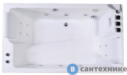 картинка Акриловая ванна ORANS BT-62115B R (1700x1000x650)