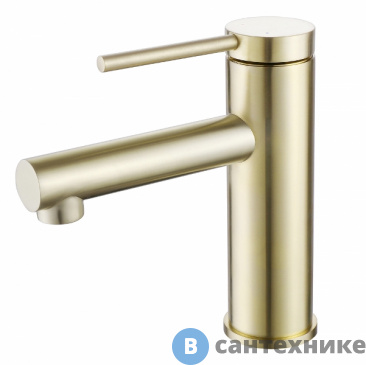 картинка Смеситель ABBER Emotion AF8810G для раковины, золото матовое