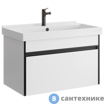 картинка Тумба под раковину Aqwella URBAN 80 URB0108W (подвесная, белый)