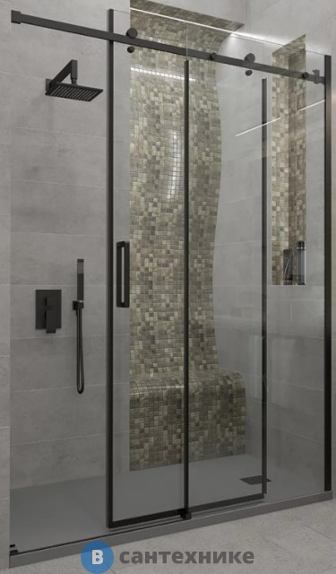 Душевая дверь Veconi VN-74B VN74B-150-01-C4 стекло прозрачное/8 мм