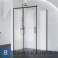 картинка Душевой уголок BelBagno ACQUA-AH-1-140/90-C-NERO 1400x900x1950 без поддона