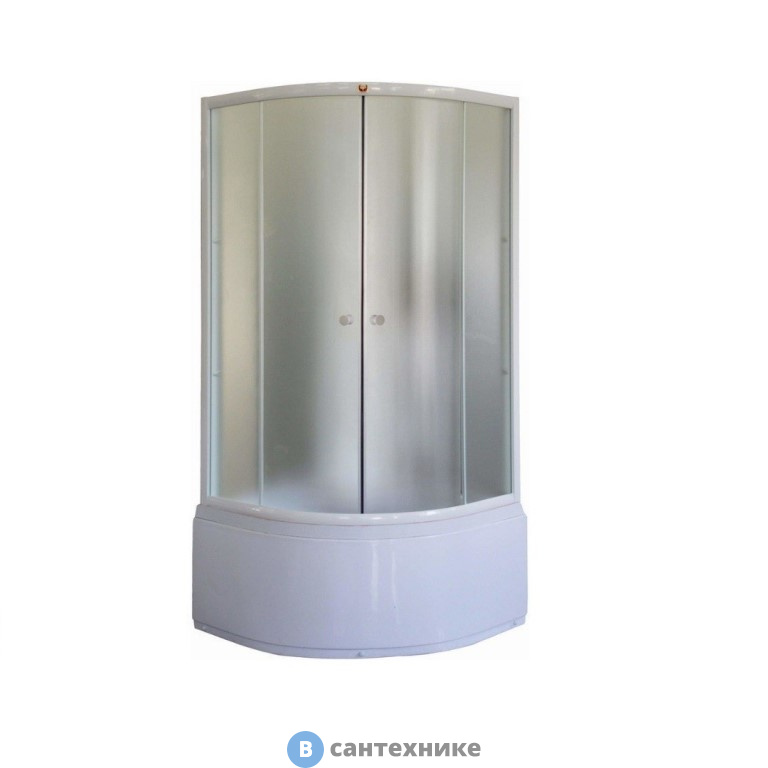 Душевой уголок Parly ZF80 (80*80*195) матовое стекло, высокий поддон