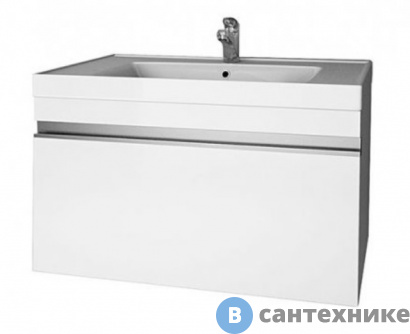 картинка Тумба под раковину Dreja Grace 70, белый лак, 1 ящ (99.0910)