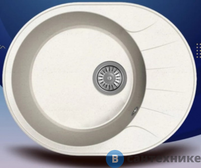 картинка Кухонная мойка Dr. Gans Виола 580, белый СМс (25.140.B0580.401)