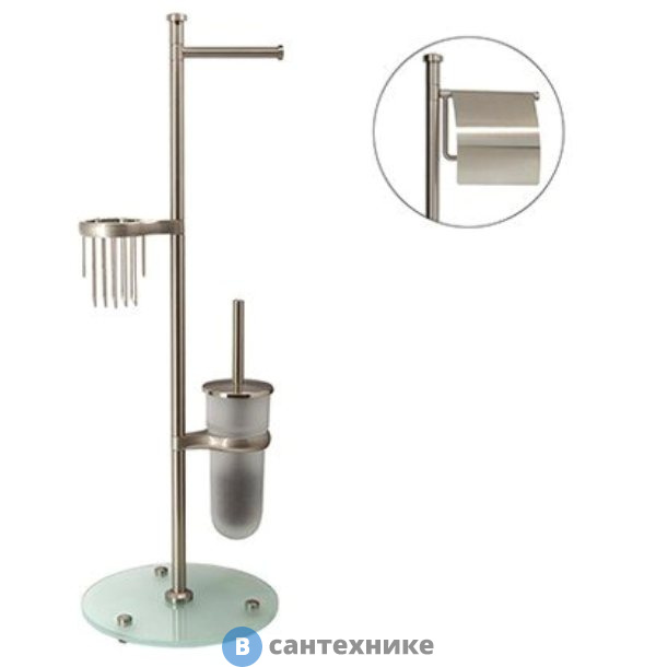 Стойка WasserKRAFT K-1236 комбинированная напольная, закаленное матовое стекло