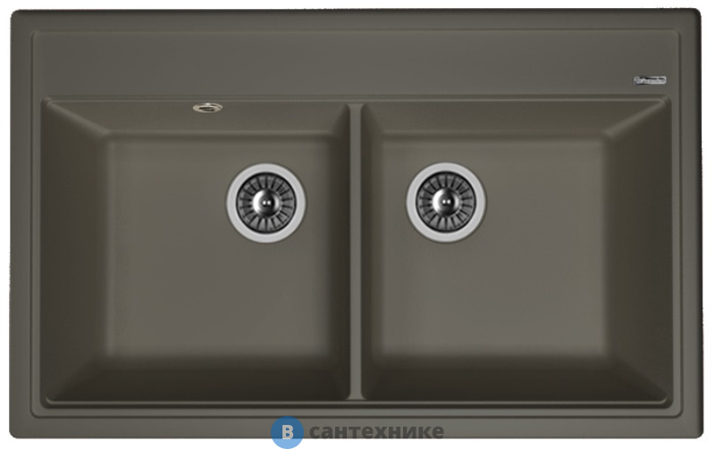 Кухонная мойка FLORENTINA Липси 820, антрацит FSm (20.370.E0820.302)