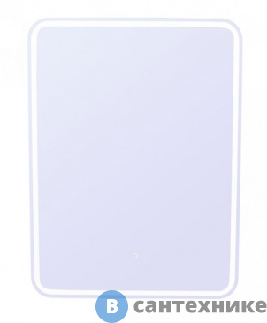 картинка Зеркало-шкаф Style line Каре 50*80 с подсветкой, сенсор на зеркале (2000949236445)