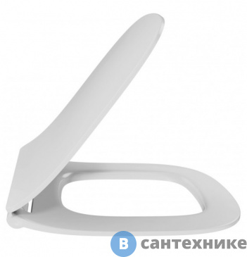 картинка Сиденье Jacob Delafon E70025-00 для укороченного унитаза STRUKTURA с микр.,тонкое, функция быстрого снятия (белый)