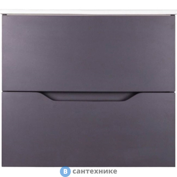 Тумба Orange Li-80Tug+Ra подвесная Line 80 графит с раковиной