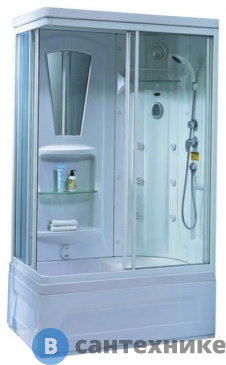 картинка Душевая кабина APPOLLO TS-41W (120х80х220) /пульт AW-1 без радио/