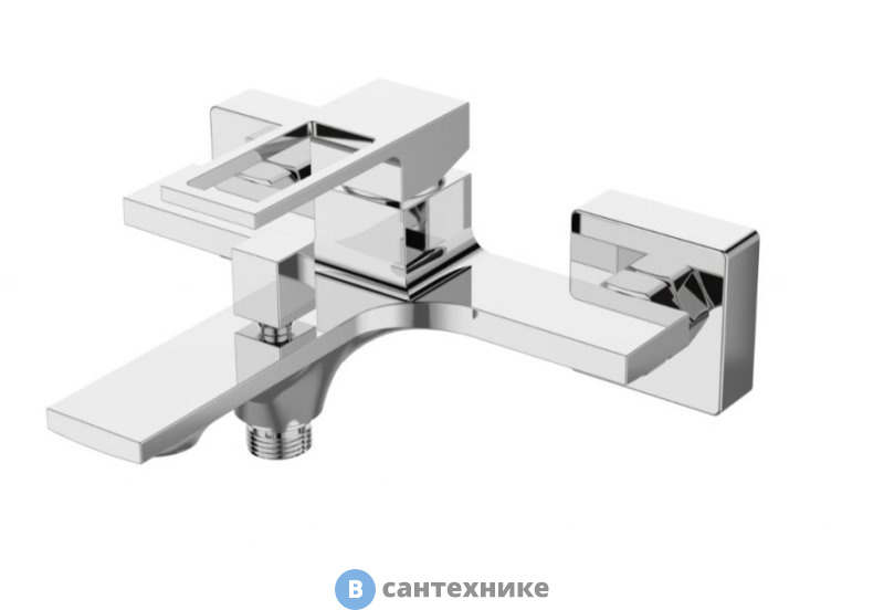 Смеситель BelBagno LUCE LUC-VAS-CRM для ванны и душа, хром