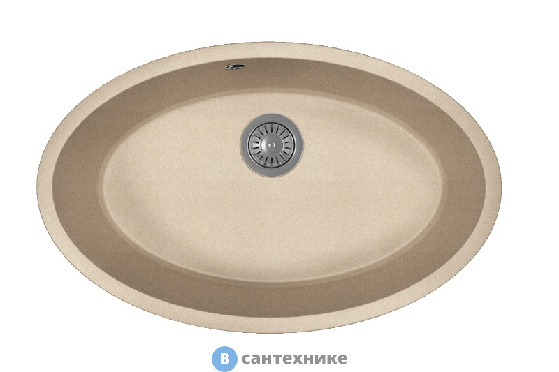 Кухонная мойка FLORENTINA Вега Овал, песочный FG (22.430.E0650.107)
