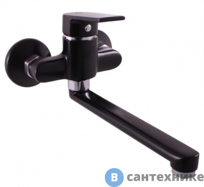 картинка Смеситель Slezak RAV COLORADO CO101.5/23CMATC для кухни, чёрный матовый/хром