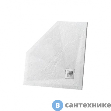 картинка Душевой поддон Vincea VST-4SP1010W, 1000*1000*25 из искусственного камня, белый матовый, без сифона