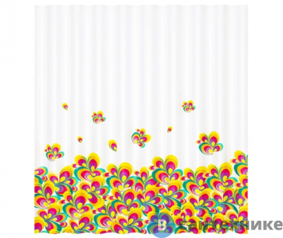 картинка Шторка для ванной WasserKRAFT Leine SC-50101 Полиэстер