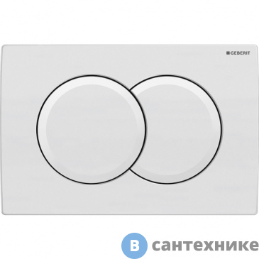 картинка Смывная клавиша Geberit 115.107.11.1 Delta01, для двойного смыва: альпийский белый