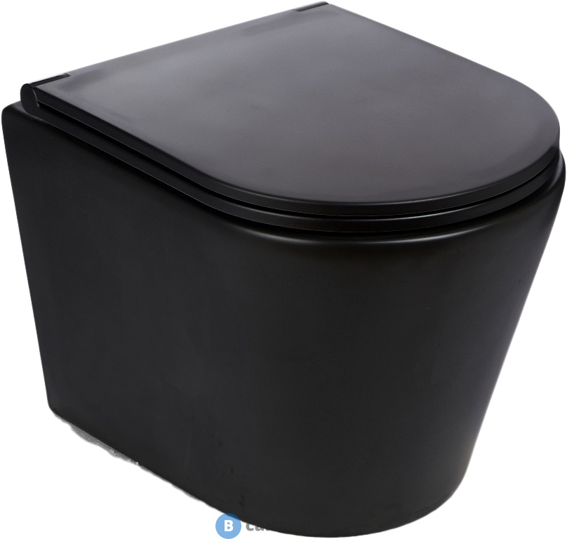 Унитаз с инсталляцией WELTWASSER и кнопкой смыва (BAMBERG 545 + SALZBACH 043 MT-BL + BAMBERG CR)