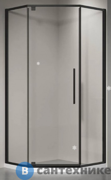 картинка Душевой уголок Veconi RV-35B RV35B-80-01-C7 стекло прозрачное/6 мм, без поддона