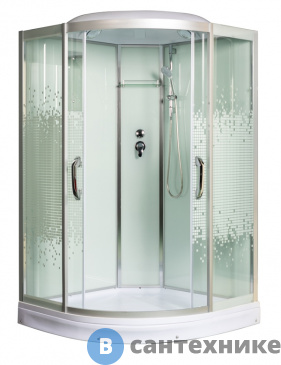 картинка Душевая кабина МОНОМАХ 120/120/15 С МЗ 1200*1200*2200, полукруг (10000005847)