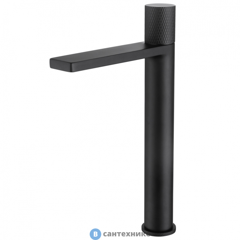 Смеситель ABBER Rund AF8711B для накладной раковины, черный матовый