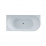Ванна акриловая Vincea VBT-402-1700L, 1700*800*580, белый, левая, слив-перелив хром