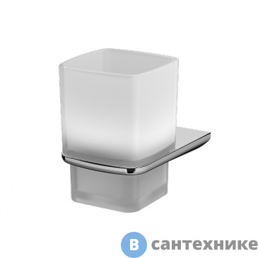 картинка Стакан AM.PM Inspire 2.0 A50A34300 стеклянный с настенным держателем, хром