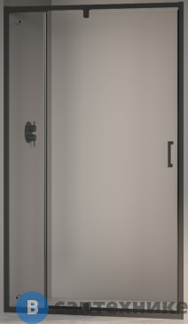 картинка Душевая дверь RGW PA-008B чёрный/прозрачное/6 мм 110-120*195 (350800812-14)