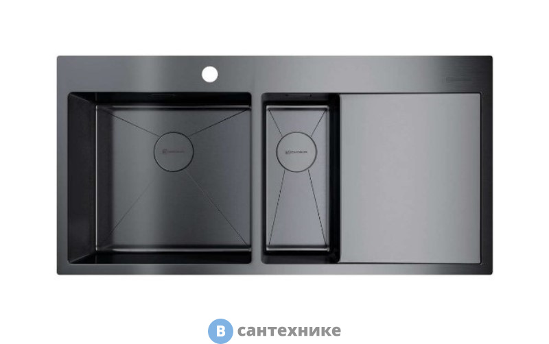 Кухонная мойка OMOIKIRI Akisame 100-2-GM-L (4973103)