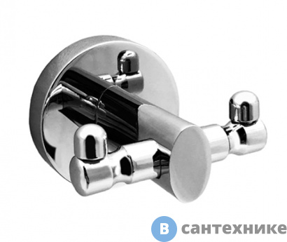 картинка Крючок двойной WasserKRAFT Rhein K-6223D металл, хромоникелевое покрытие