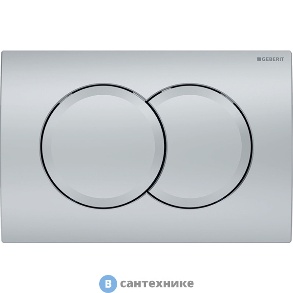 Смывная клавиша Geberit Delta01 115.107.46.1, для двойного смыва: матовый хром
