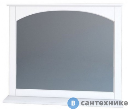 картинка Зеркало Dreja Antia 90, белый, с полкой (99.0428)