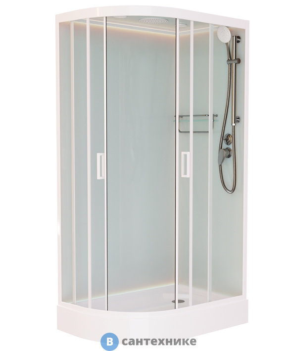 Душевая кабина Frank F412R White правосторонняя