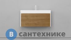 Тумба с раковиной Velvex Klaufs 90.1Y.NEW подвесная (шатанэ/белый) (tpKLA.90.1Y.NEW-617.216)