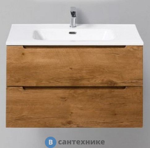 Тумба под раковину BelBagno ETNA-H60 подвесная с двумя выкатными ящиками, с доводчиками, Rovere Nature, 800x455x600 (ETNA-H60-800-2C-SO-RN-P)
