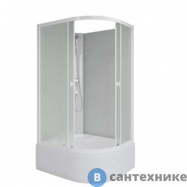 картинка Душевая кабина Niagara Promo P90/80/40L/MT/BK (900х800х1950) 