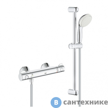 картинка Cмеситель Grohe 34565001 Grohtherm 800 для душа с термостатом с душ. гарнитур