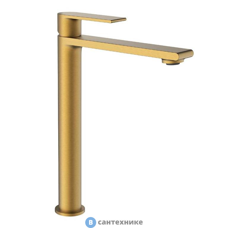 Смеситель Vincea Vogue VBF-1V2BG для раковины, однорычажный, брашированное золото