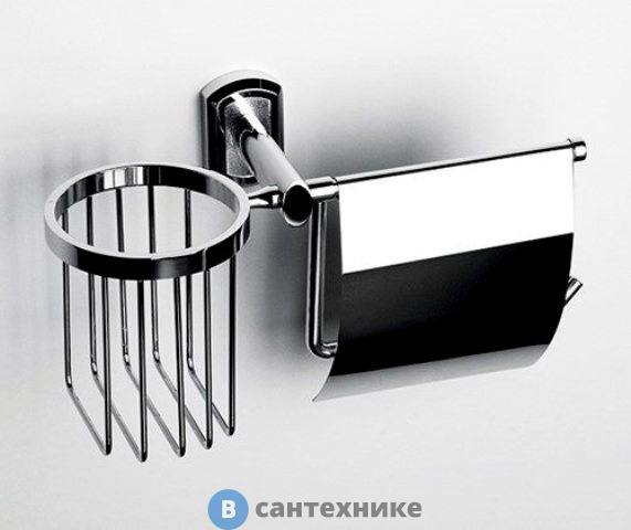 Держатель туалетной бумаги WasserKRAFT Oder K-3059 и освежителя металл, хромоникелевое покрытие