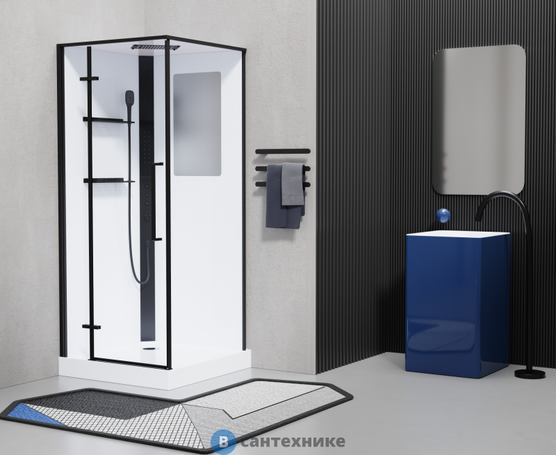 Душевая кабина ESBANO ESM-QUADRO-90 левая