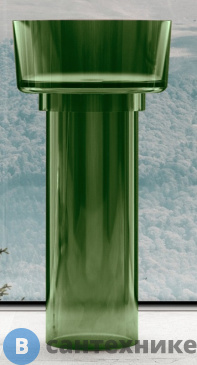 картинка Раковина ABBER Kristall AT2702Emerald-H зеленая