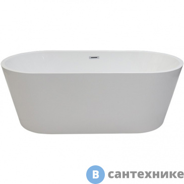 картинка Ванна акриловая CeruttiSpa RESIA 1680x730 отдельностоящая, со сливом-переливом (CT7388)