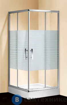 картинка Душевой уголок Primo 207 белые полосы (900*900*1960)