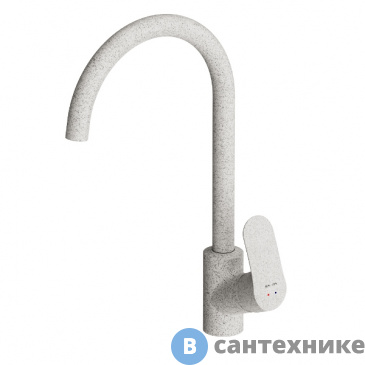 картинка Смеситель AM.PM Like F8007133 для кухни, белый камень