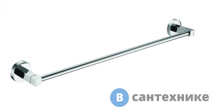 картинка Полотенцедержатель AZARIO NESSY трубчатый одинарный 60 см, хром (AZ-73101)